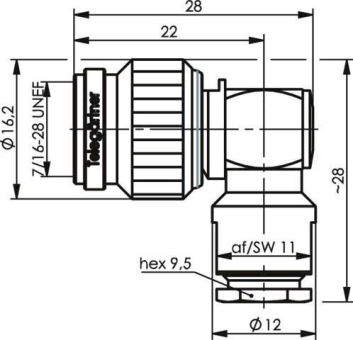 TEGA TNC-Kabelwinkelstecker  J01010A0073 