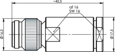 TEGA TNC-Kabelstecker Feder/   100023726 