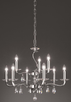 BRUM Chiara, Krone 9 x E14/40W,   850629 