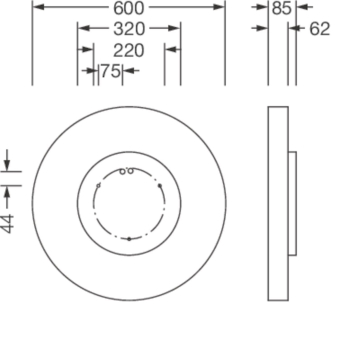 Siteco Round 21 MWand-und  51MR36GM8421W 