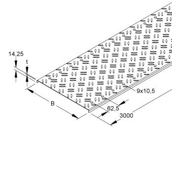 Niedax Deckel Kabelrinne  RDRS 100-2.0 S 