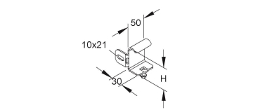 NIED Endbefestigung rechts     KRBR 60 F 