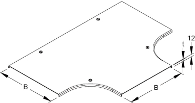 Niedax Deckel f.T-Stück       RTSDVS 100 