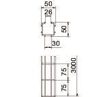 OBO CGR 50 50 A2 C-Gitterrinne 