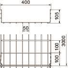 OBO GRM 105 400 G Gitterrinne GRM 