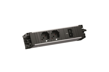 Bachmann STEP ALU 2xP40 1xUSB  BM0022990 