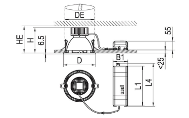 RIDI EDLR 195/3000-840 SMT-DALI  0331323 