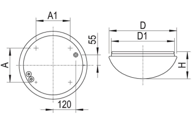 RIDI Wannenleuchte weiß, IP65,   1420083 