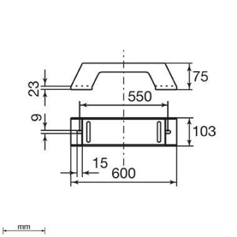 Unex isol. Längsträger 600mm    66605-48 
