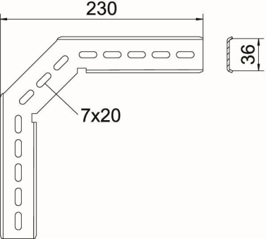 OBO MW 90 SL23 A2 Montagewinkel 90° 