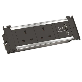 Bachmann KAPSA S 2xUK 90° 1xUSB  927.012 