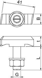 OBO MS50HB M12x60 ZL Hakenkopfschraube f 