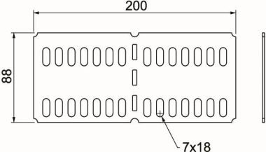 OBO RUVK 100 FS Längs-u.Winkelverbinder 