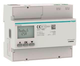 Hager Energiezähler 3phasig      ECA310D 