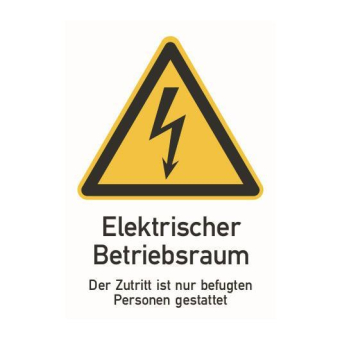 Cimco Warnschild Folie Blitz      182722 