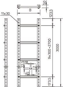 OBO SLM50C40F 40 FT Steigeleiter 