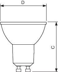 PHIL CorePro LEDspot 5-50W/827  75251700 