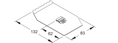 Niedax Trennsteghalteplatte    ESTPH 133 