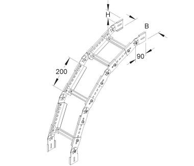 NIED Bogen verstellbar 'F'  KGS 60.303 F 