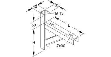 NIED Wandausleger KTAF400       KTAF 400 