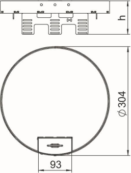 OBO RKSRN2UZD3R9MS25 Runde Kassette 