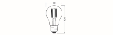 Osram LED CLASSIC A GLOWdim 40 CL 4 W 