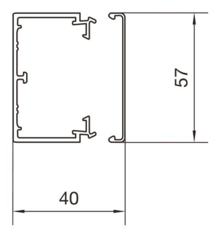 Hager Leitungsführungs-    LFH4006009010 