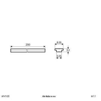 EVN Alu-Verbinder 20cm          APHTV020 