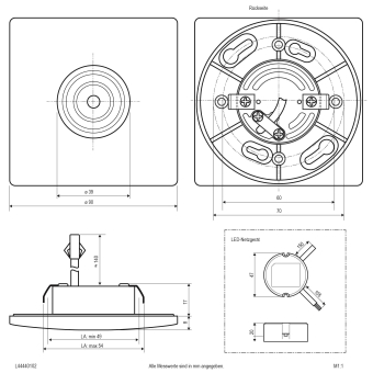 EVN LED Deckeneinbauleucht     L44440102 