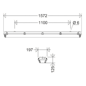 SCHUC LED-FR-Wannenleuchte     162150601 