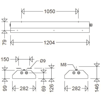 SCHUC LED-Stahlblechleuchte,   185010002 