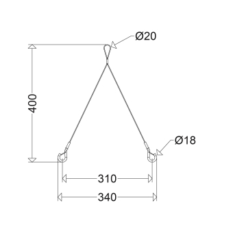 SCHUC Y-Stahlseilaufhäng.  3301/3302 Y P 