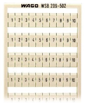 WAGO 209-502 WSB-Beschriftungskarte, als 
