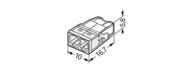 WAGO 2273-202 COMPACT-Verbindungsdosen- 