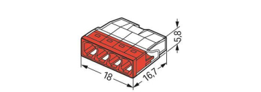 WAGO 2273-204 COMPACT-Verbindungsdosen- 