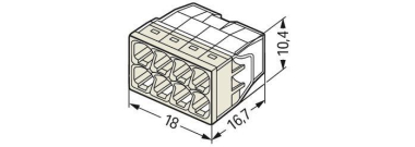 WAGO 2273-208 COMPACT-Verbindungsdosen- 