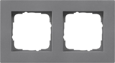 GIRA 0212235 Abdeckrahmen 2fach flach E2 