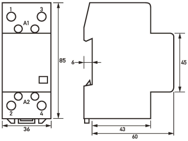 Doepke Installationsschütze 63  HS63S-20 