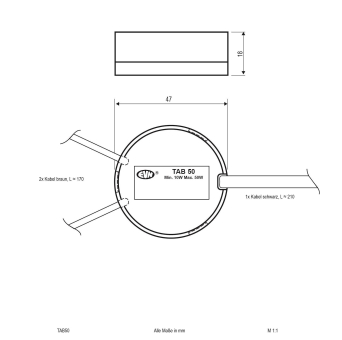 EVN Elektronischer Trafo 20-50W    TAB50 