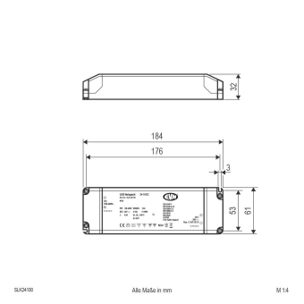 EVN Netzgerät 24V/DC 0,1-100W   SLK24100 