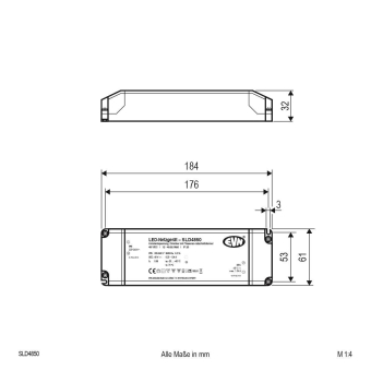 EVN Netzgerät 48V/DC -12-49,92W  SLD4850 