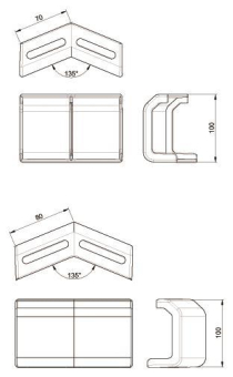 Unex Winkelverbinder horizontal    66851 