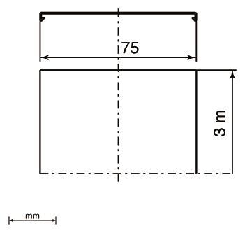 Unex Abdeckung 75mm lichtgrau      66072 