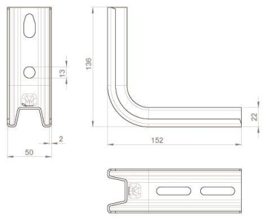 Unex Tragkonsole 100mm             66107 