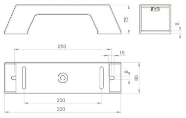 Unex isol. Längsträger 300mm       66305 