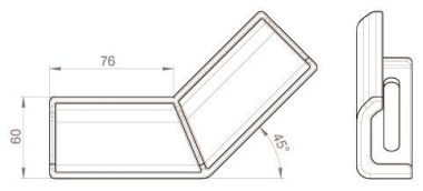 Unex Winkelverbinder steigend      66843 