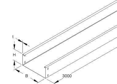 Niedax RLU85.300 Kabelrinne,  RLU 85.300 