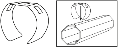 Rademacher 3352 Einhängeklammern 3er Set 