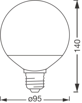 Ledvance SMART+ MATTER Globe 95 100 14W 