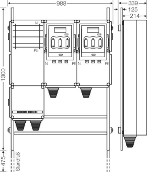 Hensel Ladeverteiler f. Mi EV 140kW 2000 
